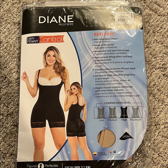 Diane Poitiere High Compression Open Bust Shapewear - Picture 2 of 4
